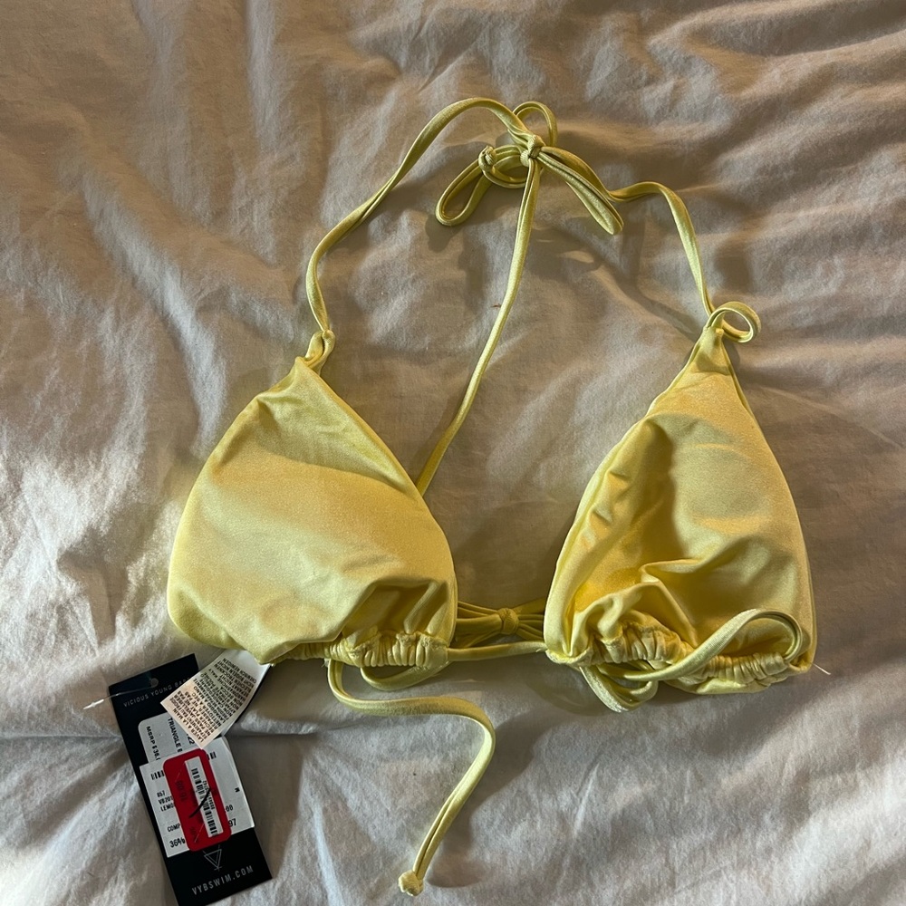Yellow Bikini Top